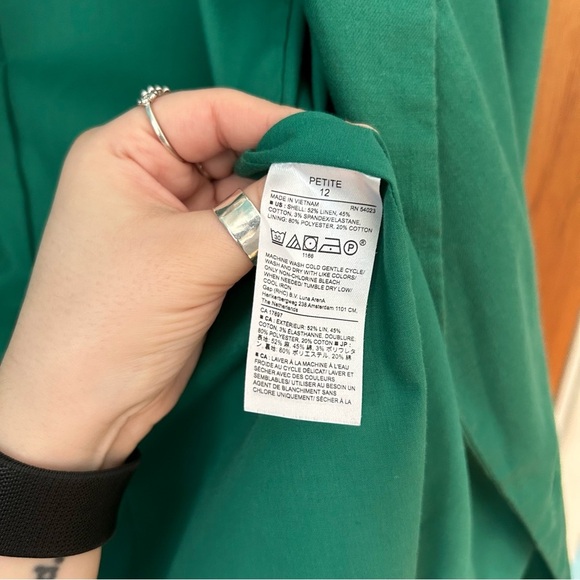 Banana Republic Linen-Cotton Blazer in Hula Green - Picture 5 of 8